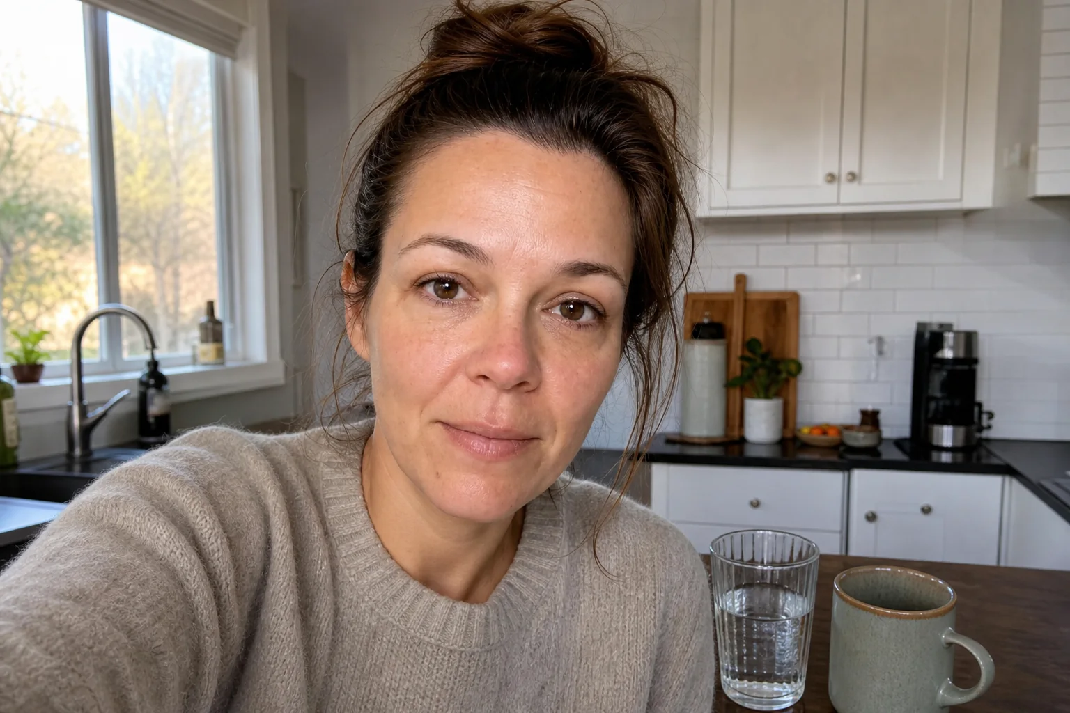 Megan Carter calm the morning after changing her routine